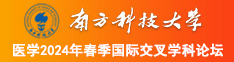 女生插逼高清免费南方科技大学医学2024年春季国际交叉学科论坛